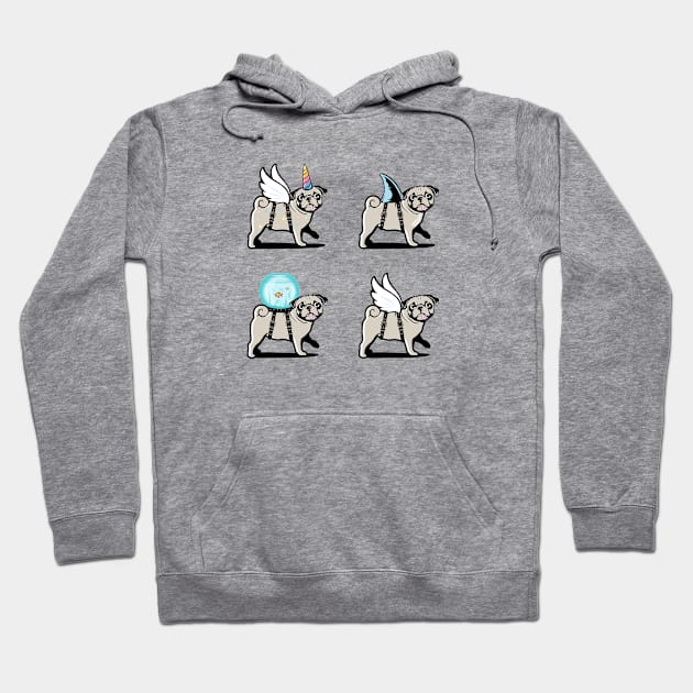 PUGS Hoodie by Vin Zzep